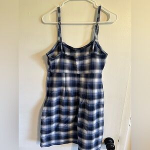 Hollister Plaid Spaghetti Strap Mini Dress